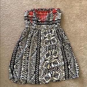 Strapless beachy dress